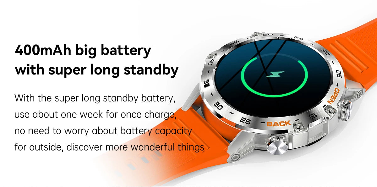 Abelanja Steel Smartwatch, Bluetooth Calling, Fitness Tracker, IP67