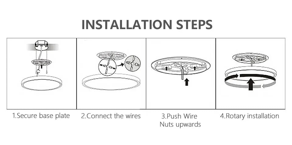 BENEWTON Tuya Smart Ceiling Lamp, RGB LED, APP & Voice Control