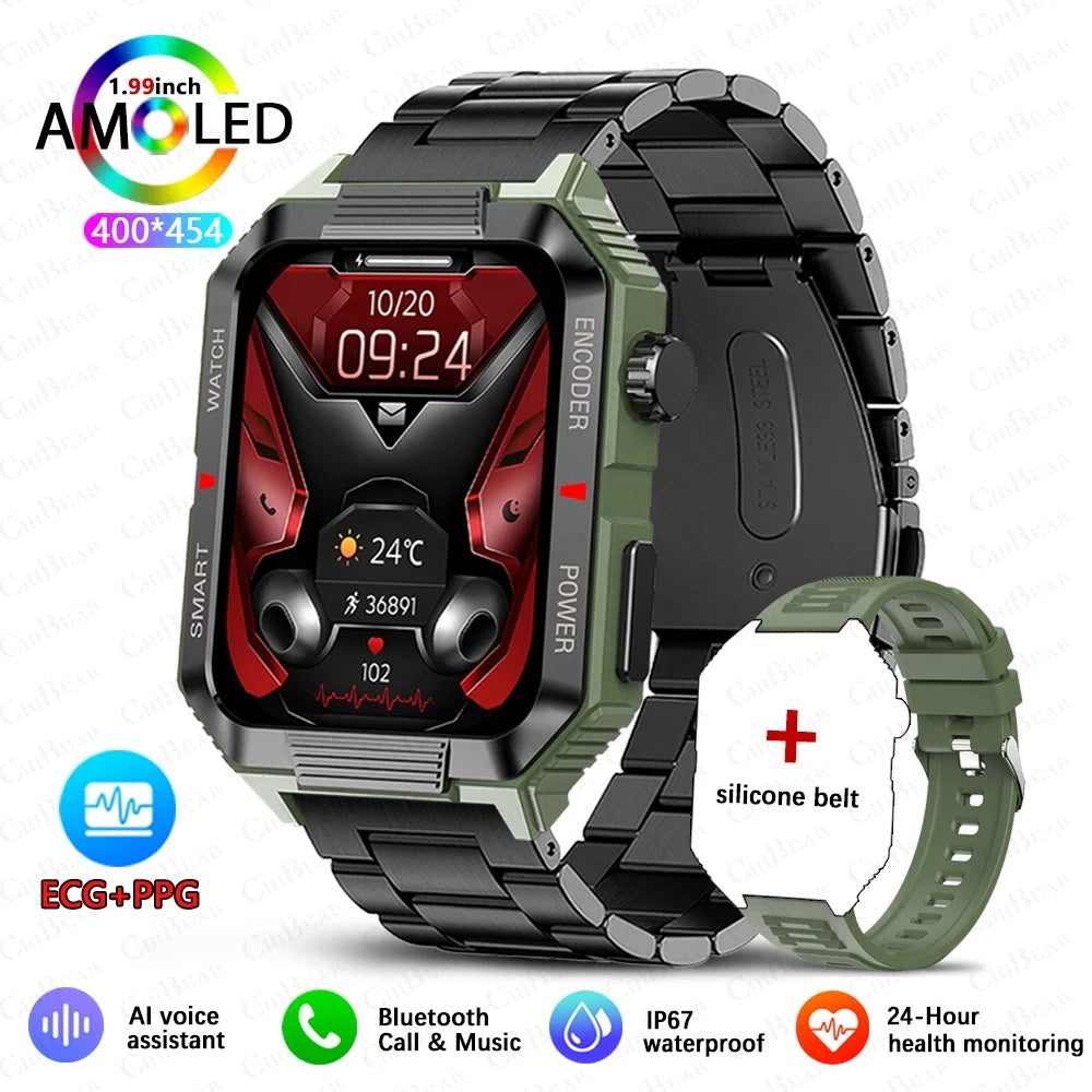 NFC GPS Smartwatch for Men, 1.99" HD, Bluetooth Call, Fitness Tracker