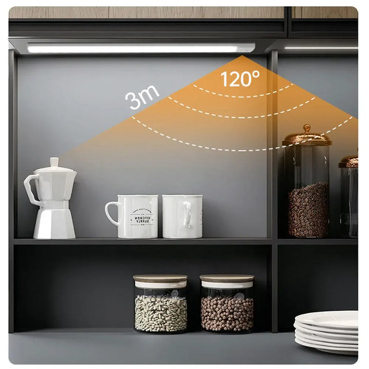 Motion Sensor LED Night Light, USB Rechargeable, Wireless Cabinet Lamp