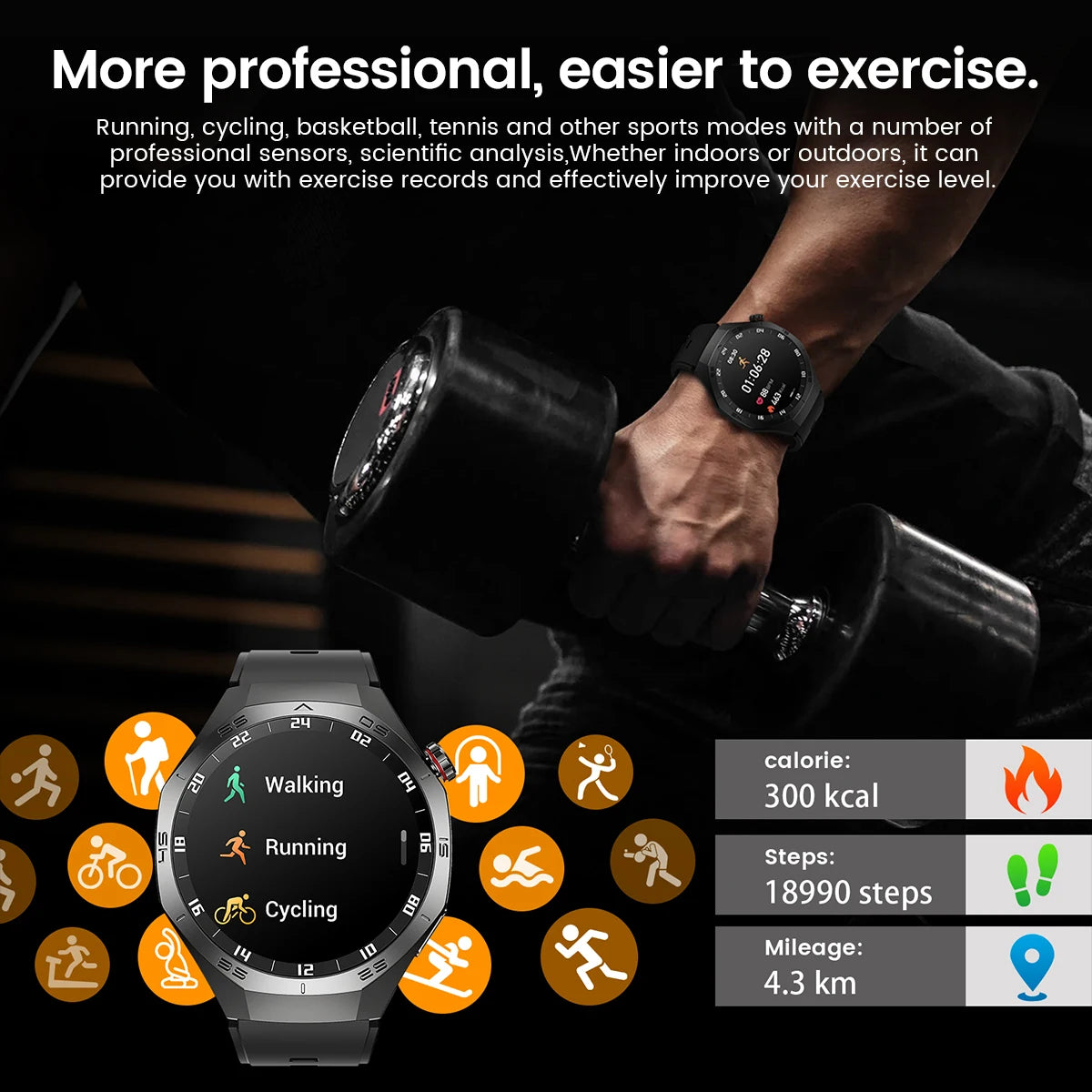 2025 Huawei GT5 Pro Smartwatch for Men, AMOLED, GPS, Bluetooth Calls