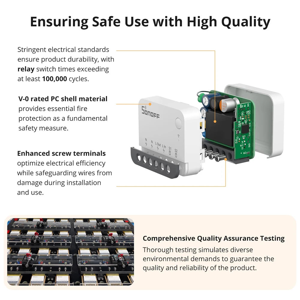 SONOFF ZBMINIR2 Zigbee Smart Switch, Remote Control via eWeLink