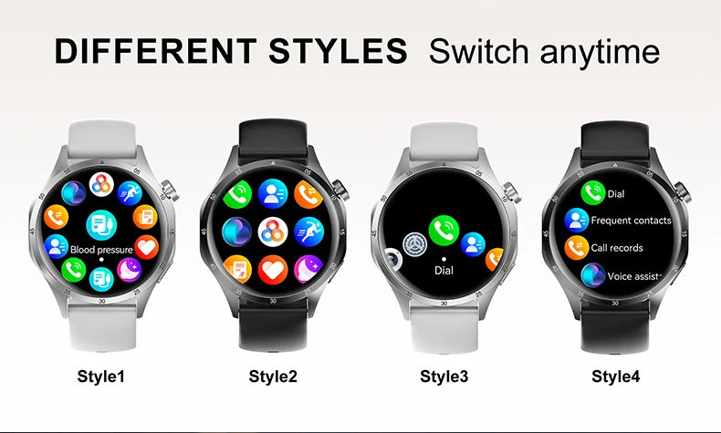 2025 Men’s Smartwatch, AMOLED 360×360, GPS, NFC, Bluetooth Calls