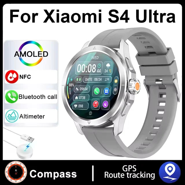 S4 Ultra Xiaomi Smart Bracelet, AMOLED HD, Bluetooth Call, GPS