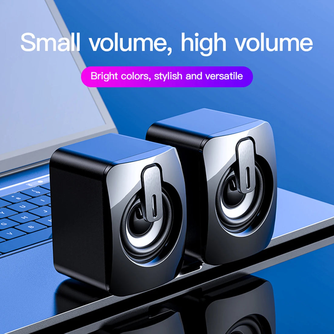 Mini PC Speaker for Computer, Laptop, Desktop – Compact Audio System