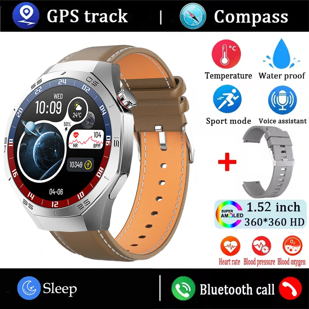 2025 Huawei GT5 Pro Smartwatch for Men, AMOLED, GPS, Bluetooth Calls