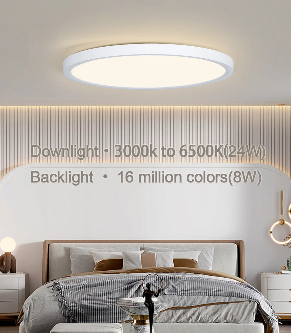 BENEWTON Tuya Smart Ceiling Lamp, RGB LED, APP & Voice Control