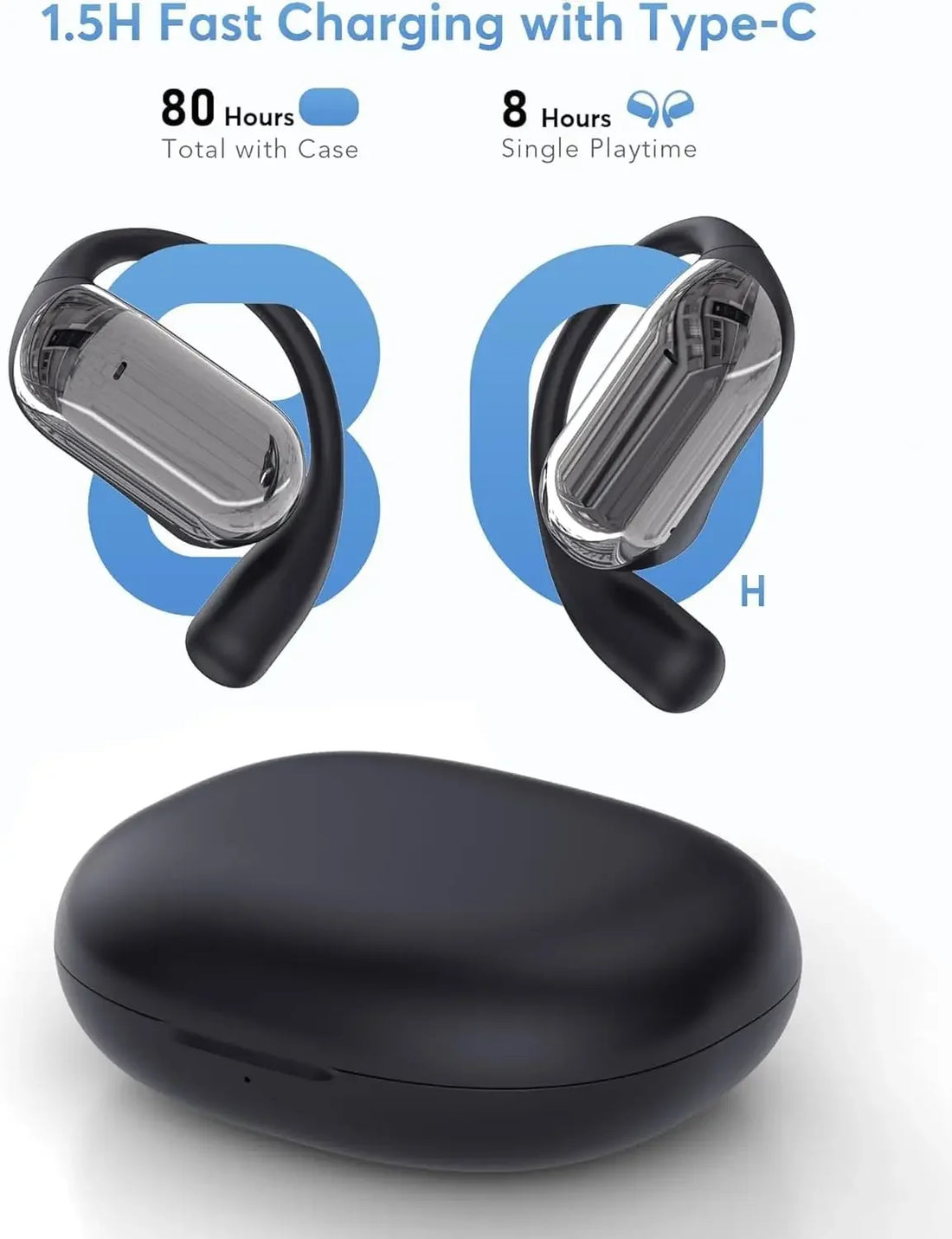 UYUXIO AI Translator Earbuds, Real-Time 144 Languages, 3-in-1 OWS Headphones