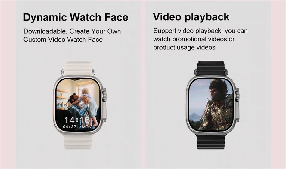 DT Ultra 3 Smartwatch, AMOLED, 4GB Music Player, Bluetooth, AI