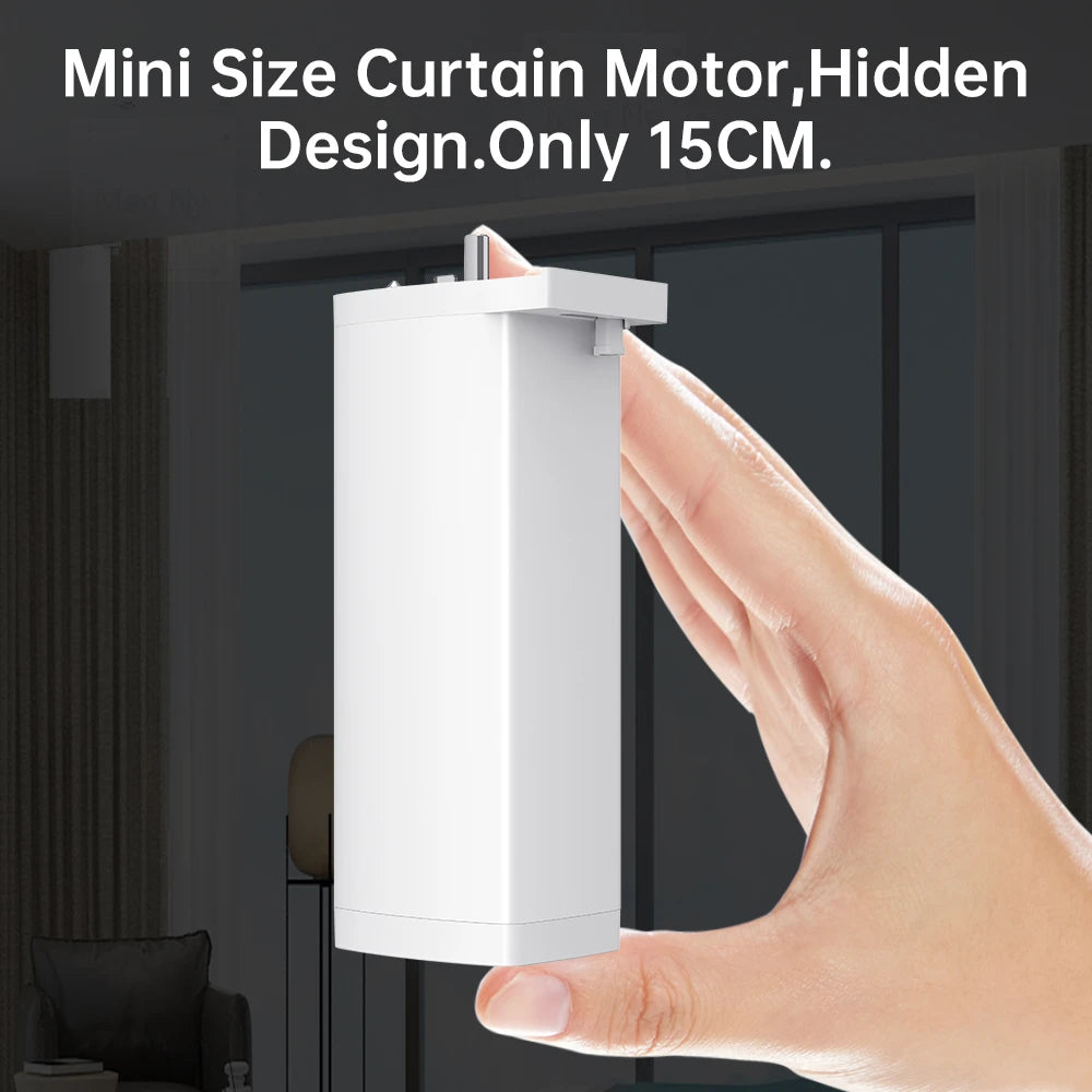Tuya Smart Zigbee/WiFi Curtain Motor, 155mm Silent Electric Shutter