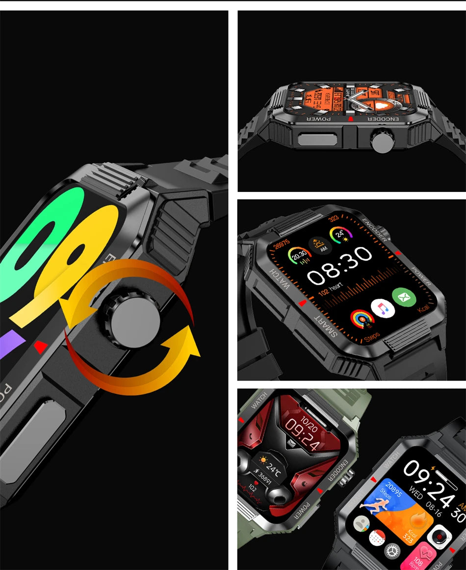 NFC GPS Smartwatch for Men, 1.99" HD, Bluetooth Call, Fitness Tracker