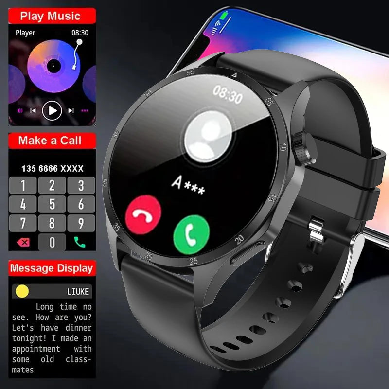 2025 Men’s Smartwatch, AMOLED 360×360, GPS, NFC, Bluetooth Calls