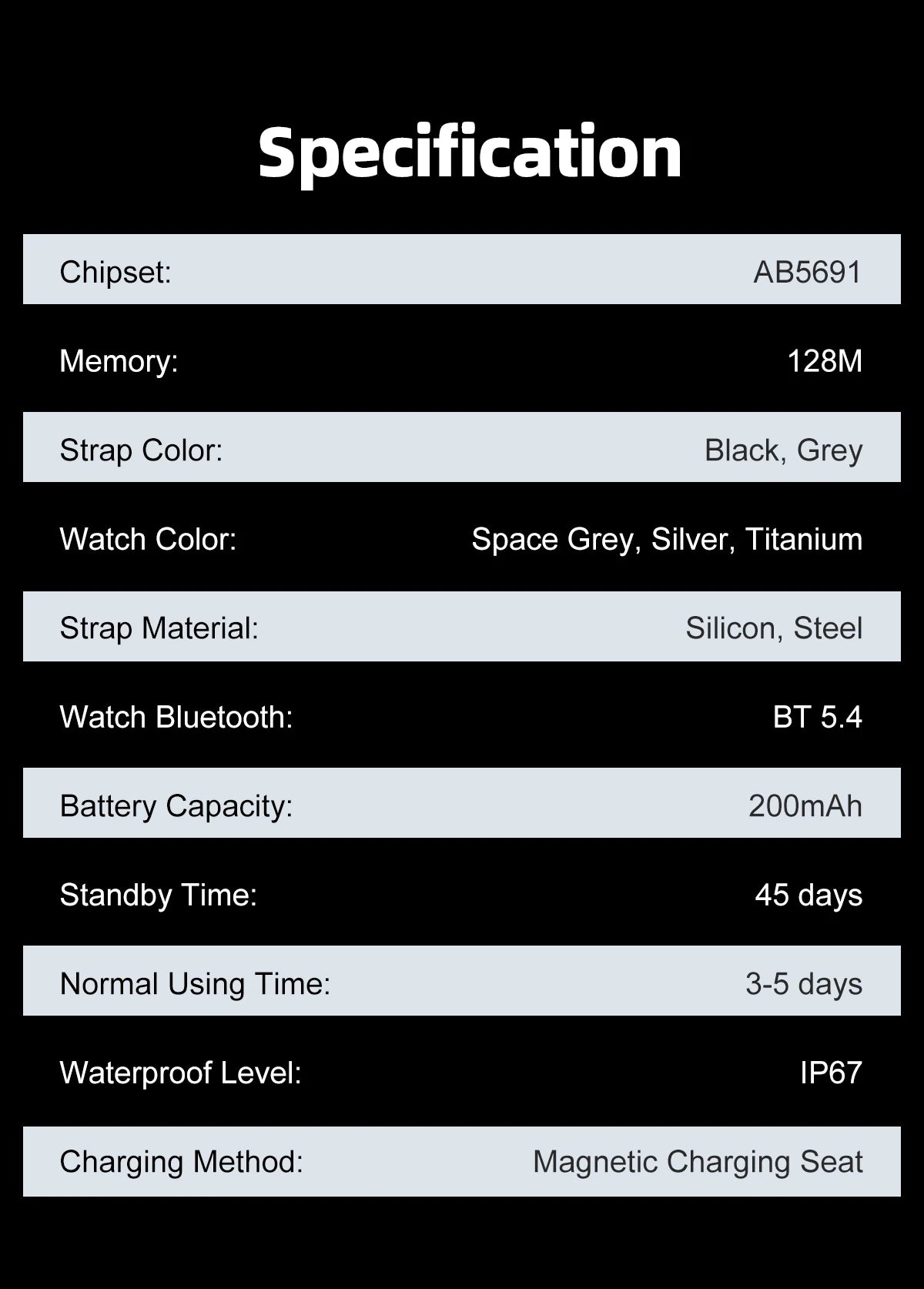 Ultra-Thin Smartwatch, 1.96" AMOLED, 360×360 HD, Always-On Display