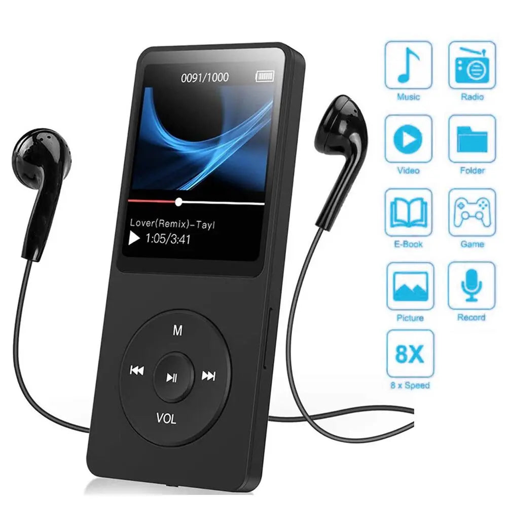 Bluetooth MP3/MP4 Music Player with TFT LCD, E-Book & Audio Recorder