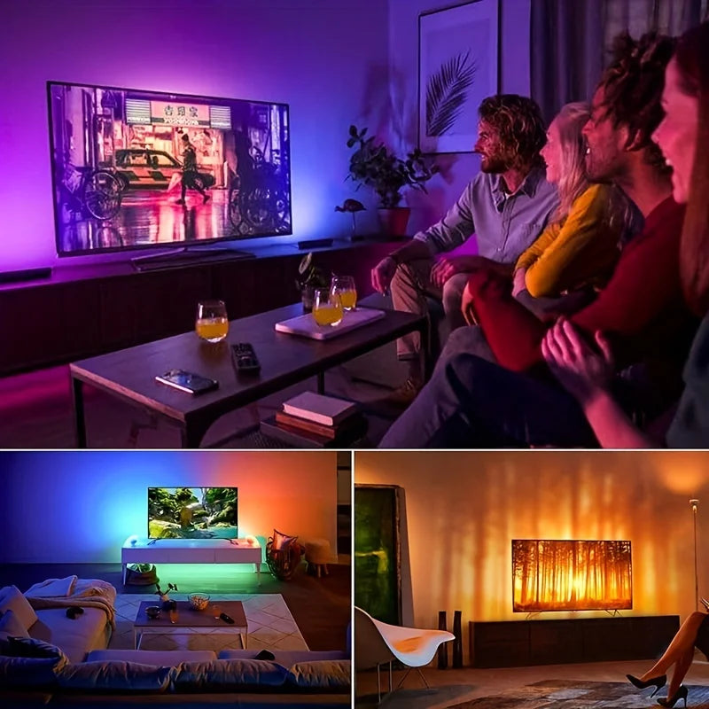 40M RGB LED Strip Lights, USB 5V, APP & Remote, Music Sync