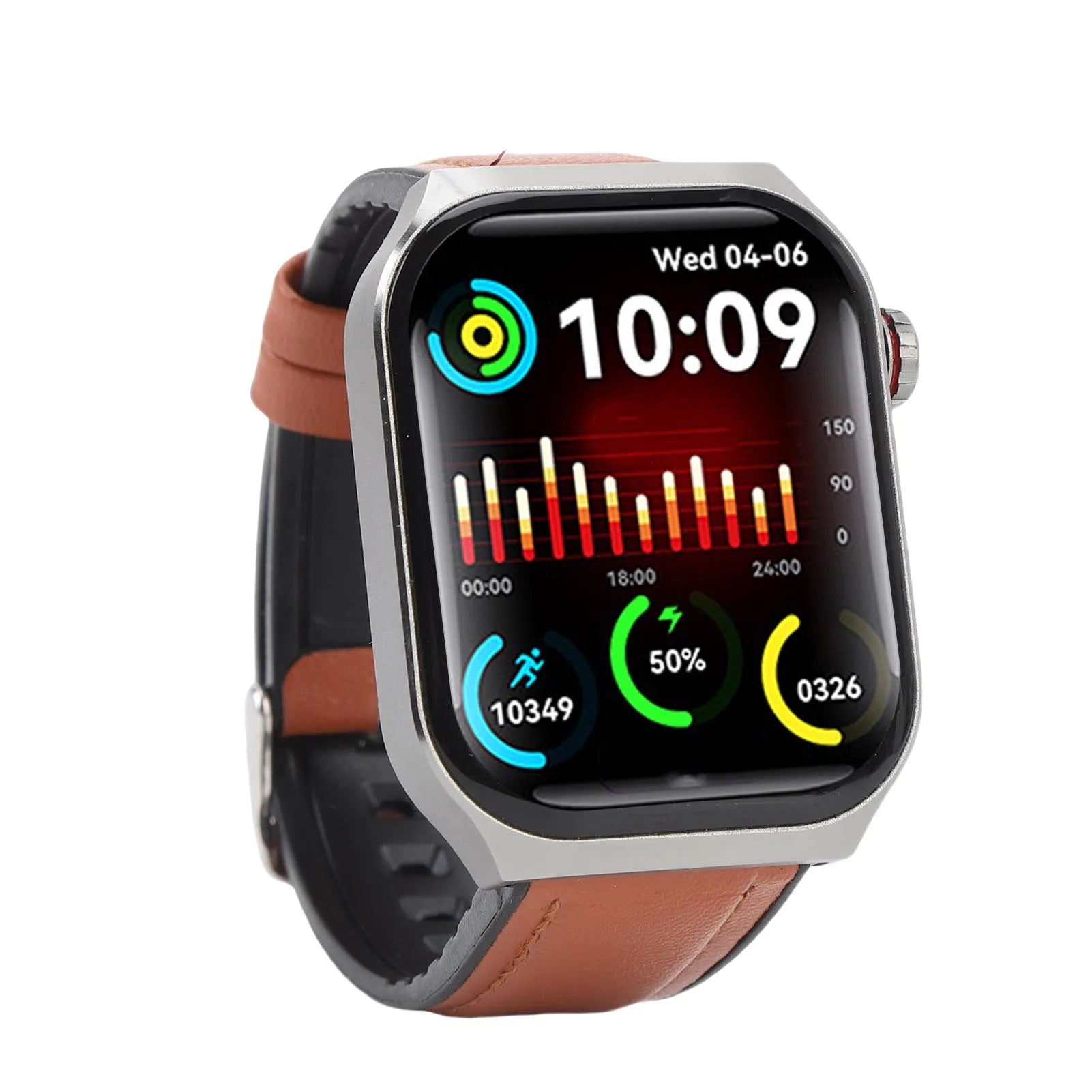 Fitness Smartwatch with Bluetooth Call, 52 Sports Modes, SOS Alert