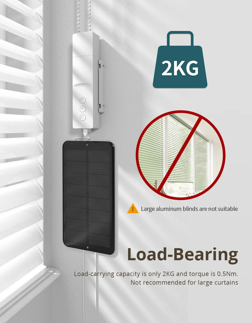 Zemismart Zigbee Smart Roller Shade Motor, Battery Powered, Voice Control