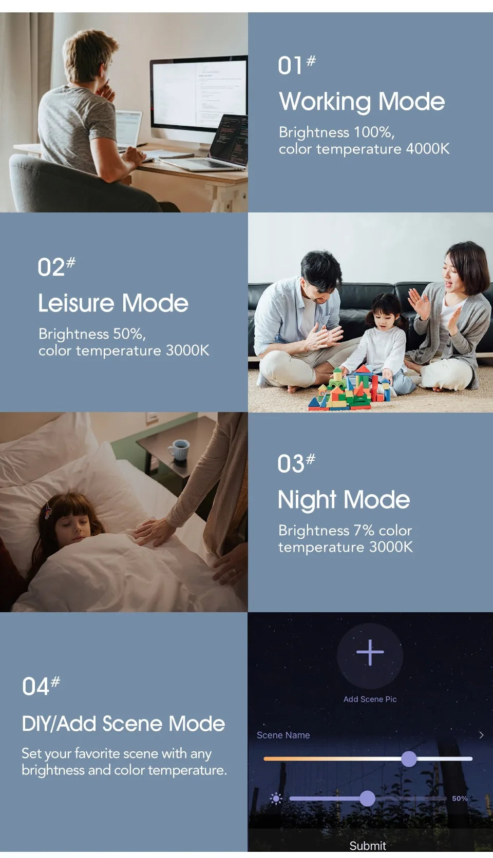 BENEWTON Tuya Smart Ceiling Lamp, RGB LED, APP & Voice Control