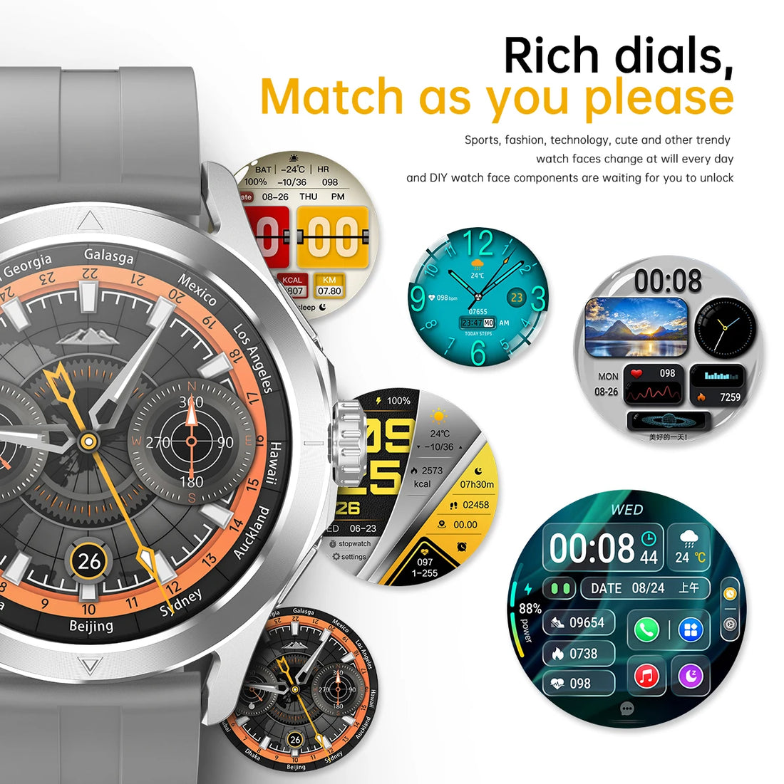 S4 Ultra Xiaomi Smart Bracelet, AMOLED HD, Bluetooth Call, GPS