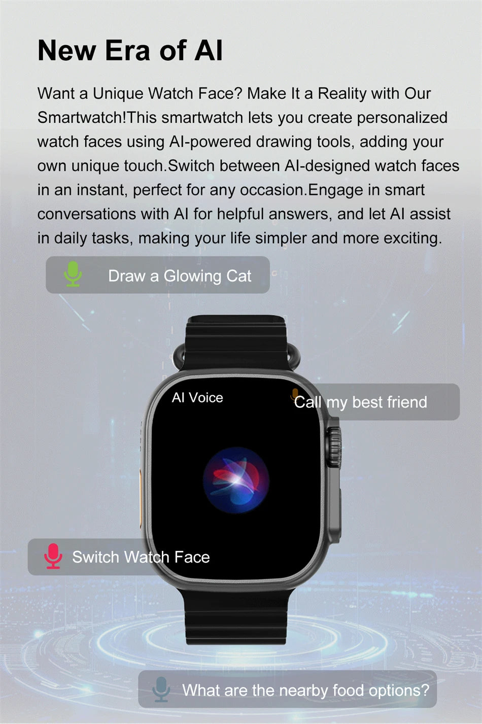 DT Ultra 3 Smartwatch, AMOLED, 4GB Music Player, Bluetooth, AI