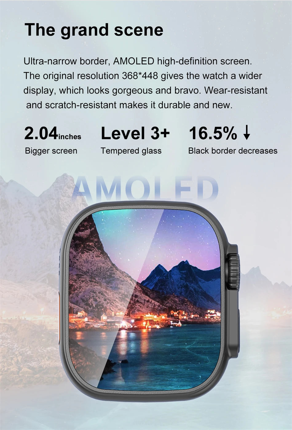 DT Ultra 3 Smartwatch, AMOLED, 4GB Music Player, Bluetooth, AI