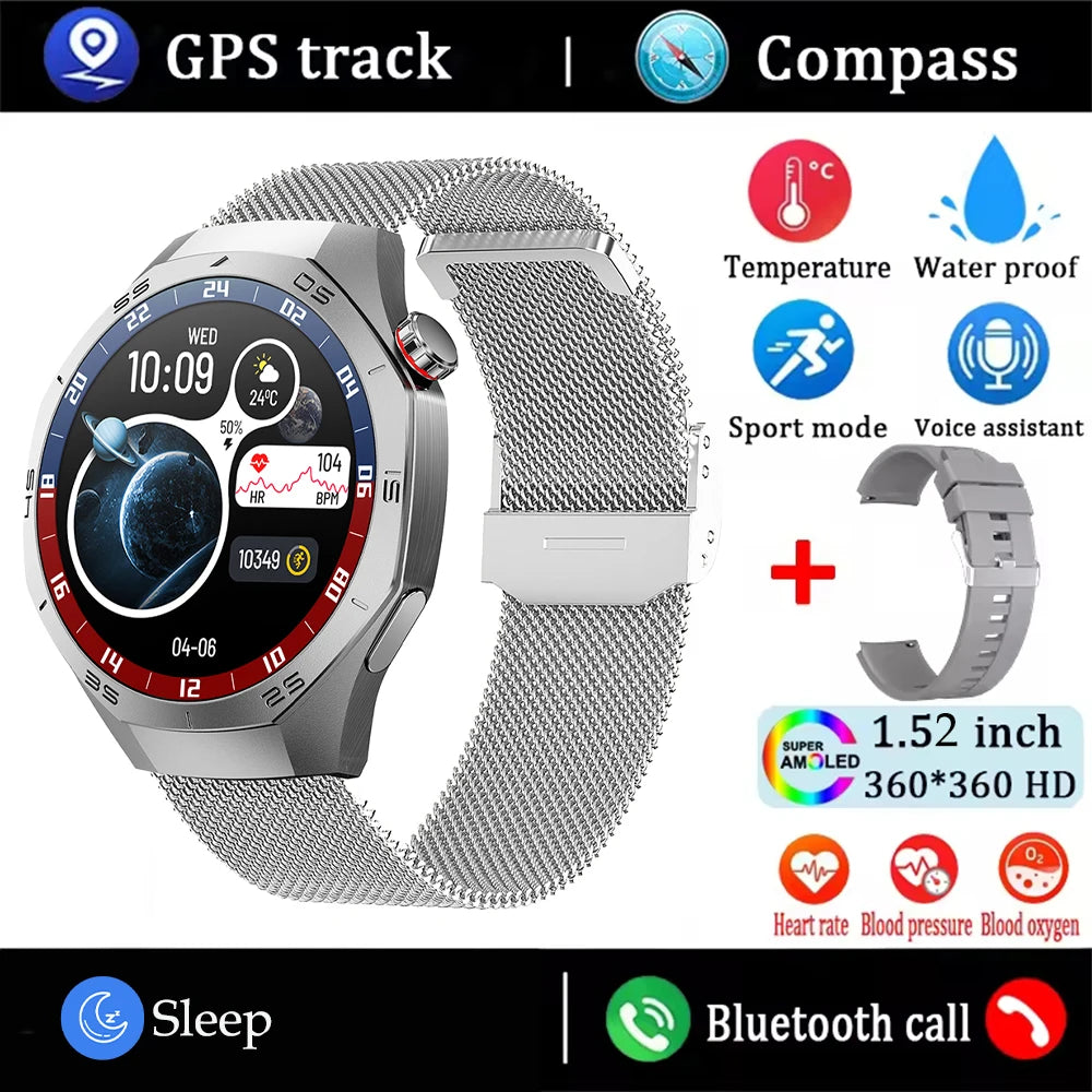 2025 Huawei GT5 Pro Smartwatch for Men, AMOLED, GPS, Bluetooth Calls