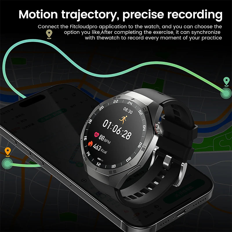 2025 Huawei GT5 Pro Smartwatch for Men, AMOLED, GPS, Bluetooth Calls