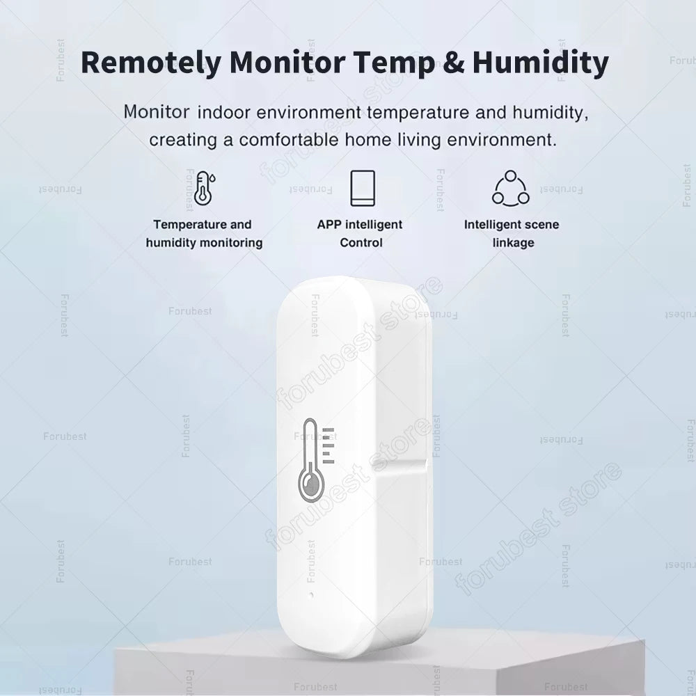 Zigbee Smart Temperature & Humidity Sensor, App Remote Monitor