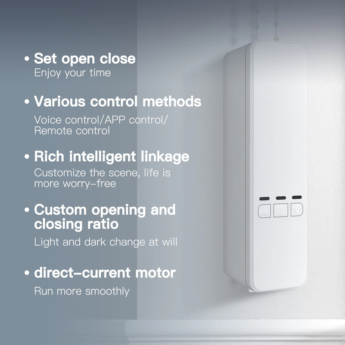 MOES Tuya WiFi Smart Roller Blind Motor, Electric Chain Drive, RF Remote
