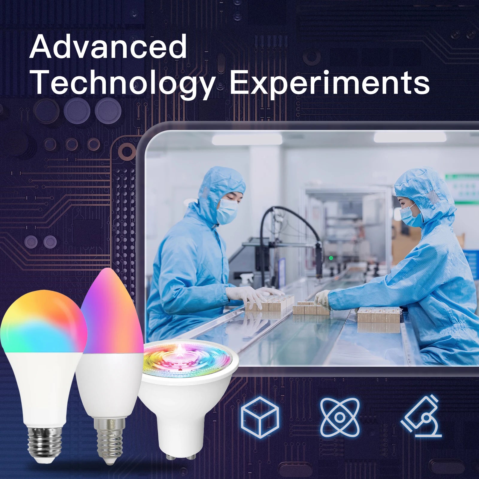 MOES Smart WiFi/Zigbee LED Bulb, GU10/E27/E14, RGB+CW, Dimmable