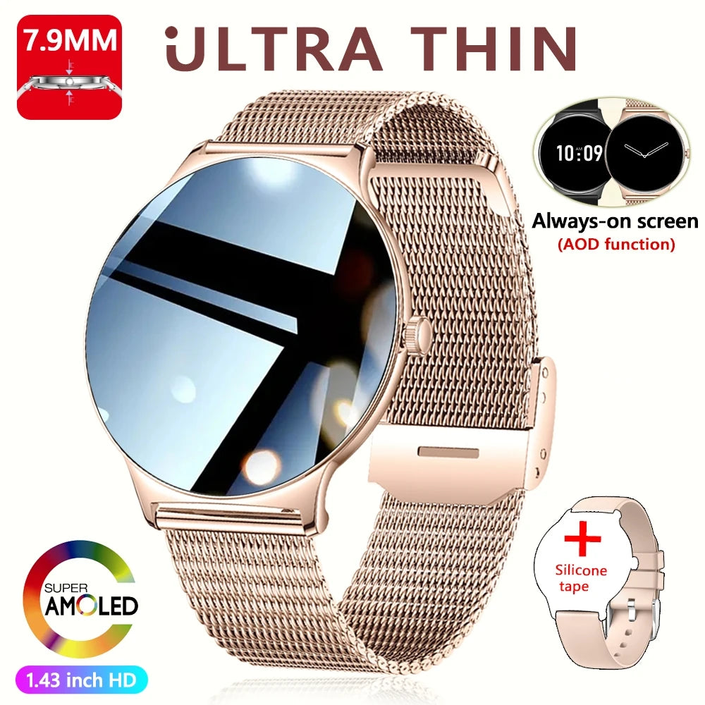 Huawei Ultra Slim AMOLED Smartwatch for Women, Always-On Display, BT Calling