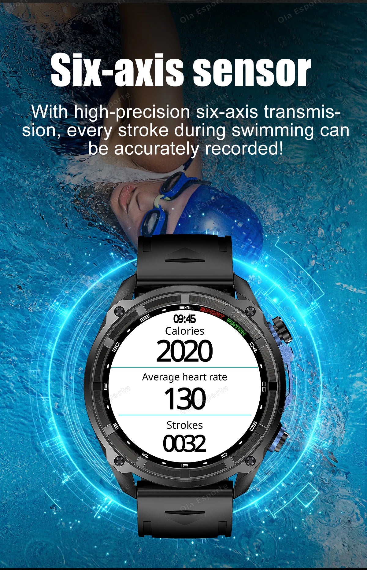 GPS Smartwatch for Men, 1.43" AMOLED, 3ATM Waterproof, 4GB Offline Map