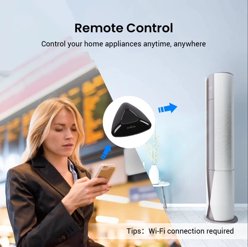 Broadlink MAX Smart Remote Hub, WiFi/BLE, IR/RF Control for TV & AC