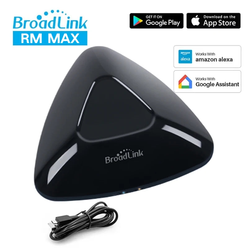 Broadlink MAX Smart Remote Hub, WiFi/BLE, IR/RF Control for TV & AC