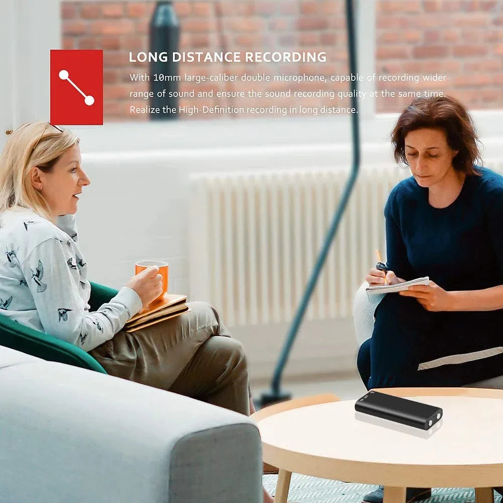 3-in-1 Digital Voice Recorder, MP3 Player, 192Kbps Audio Recorder