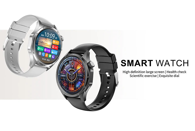2025 Men’s Smartwatch, AMOLED 360×360, GPS, NFC, Bluetooth Calls