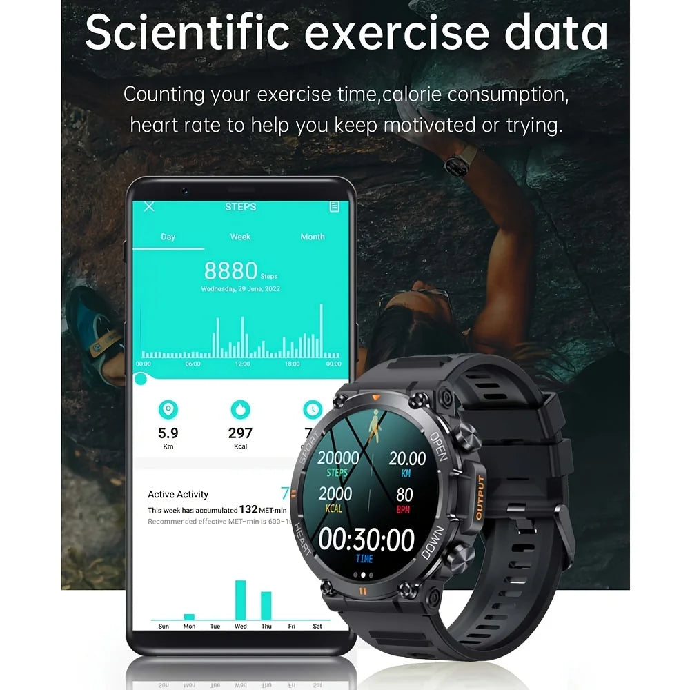 K56Pro Smartwatch, 1.39" HD, Heart Rate, Bluetooth, Long Standby