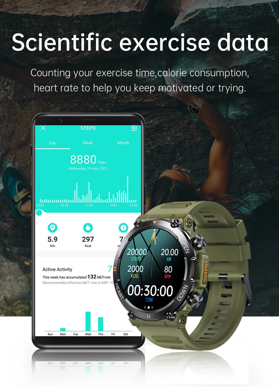 K56Pro Smartwatch, 1.39" HD, Heart Rate, Bluetooth, Long Standby
