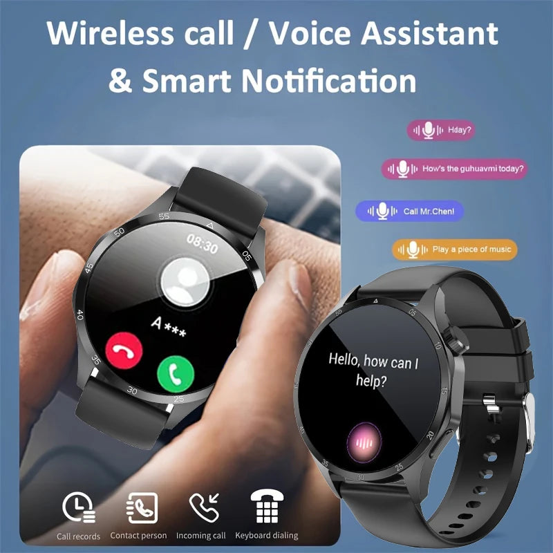 2025 Men’s Smartwatch, AMOLED 360×360, GPS, NFC, Bluetooth Calls