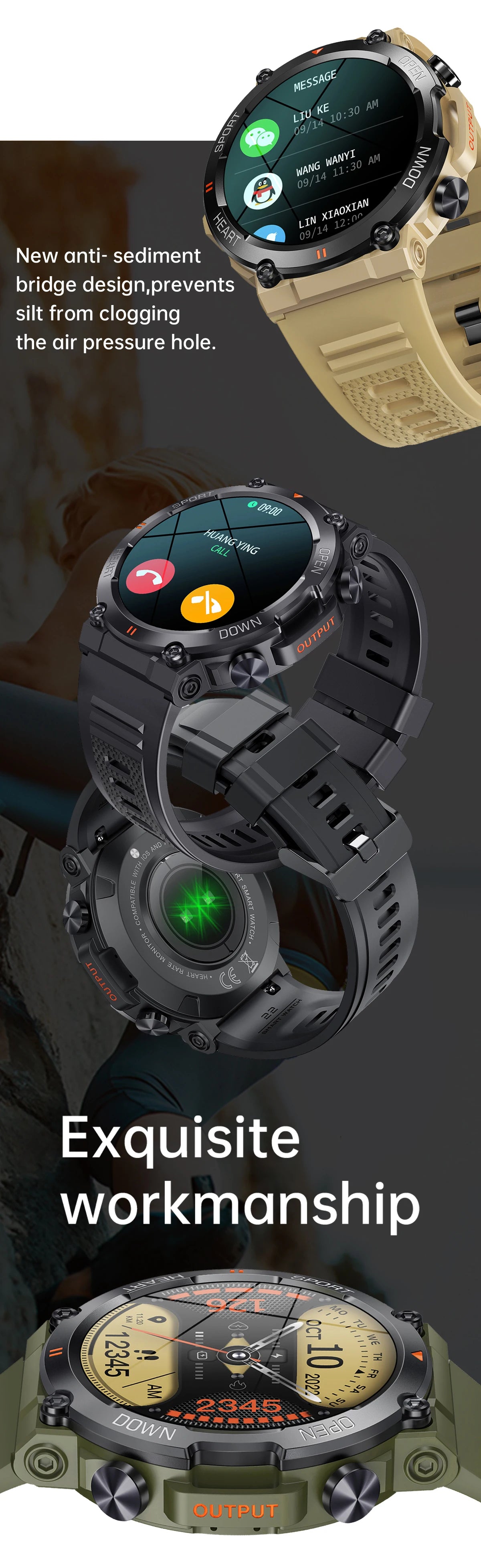 K56Pro Smartwatch, 1.39" HD, Heart Rate, Bluetooth, Long Standby