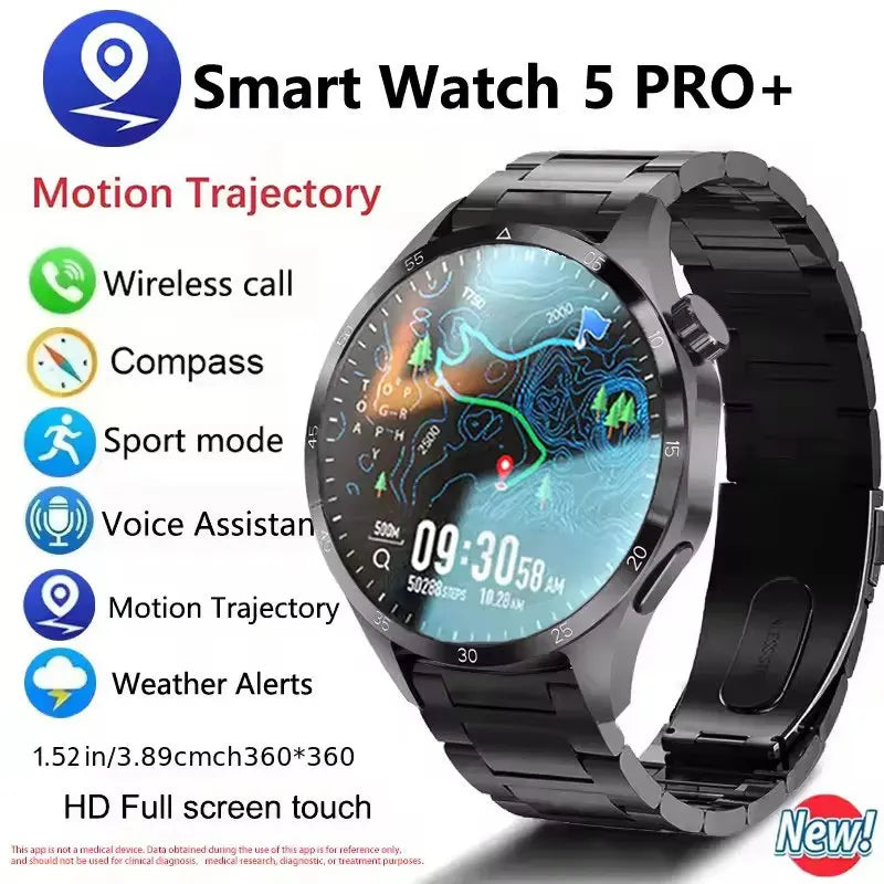 2025 Men’s Smartwatch, AMOLED 360×360, GPS, NFC, Bluetooth Calls