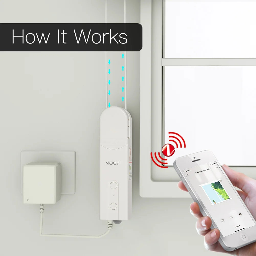 ZigBee Smart Roller Blind Motor, Tuya, Alexa/Google Control