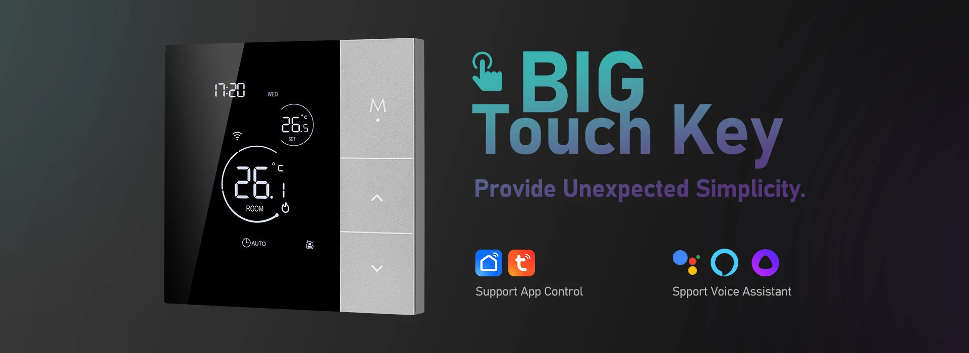 WiFi Smart Thermostat, Tuya, for Boiler/Electric/Underfloor Heating