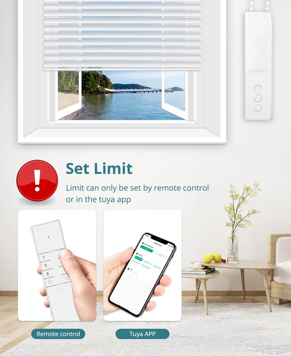 Zemismart Zigbee Smart Roller Shade Motor, Battery Powered, Voice Control