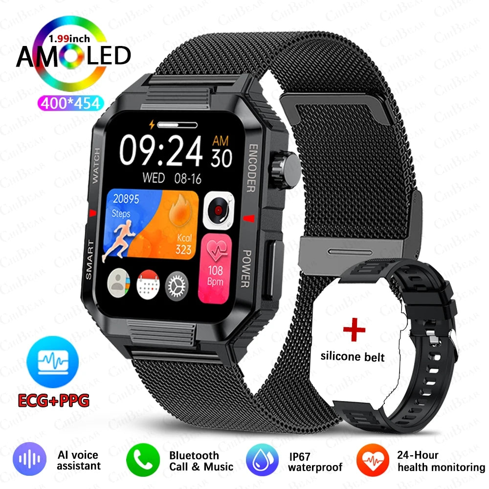 NFC GPS Smartwatch for Men, 1.99" HD, Bluetooth Call, Fitness Tracker