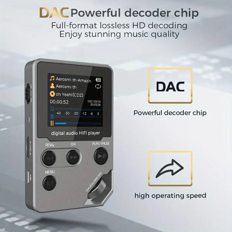 C5 8GB Bluetooth MP3 Player, Lossless Audio, FM Radio & Voice Recorder