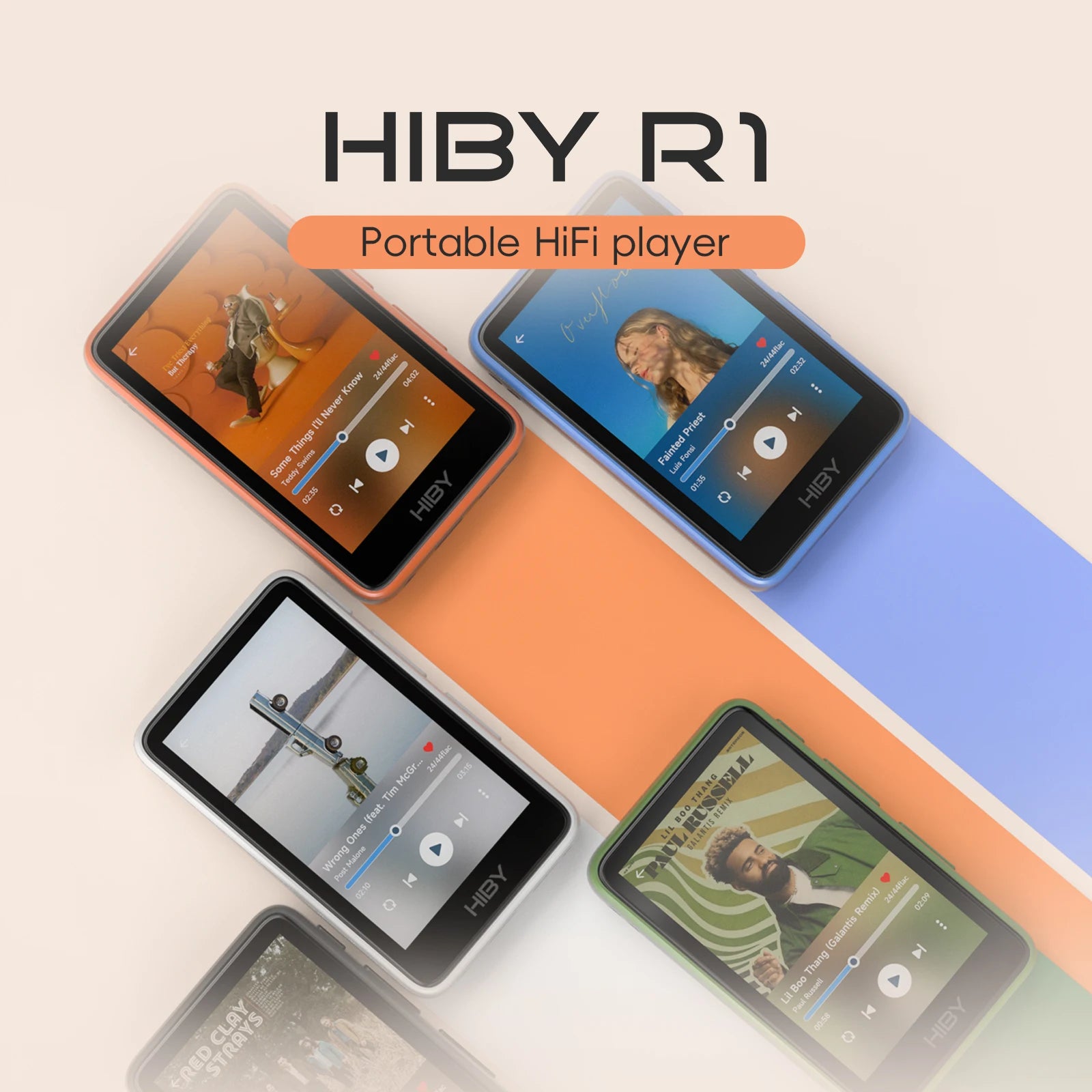 HiBy R1 HiFi Music Player, MP3, USB DAC, WiFi & Bluetooth 5.1