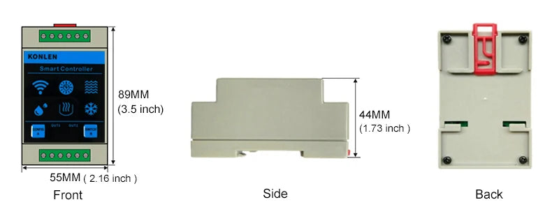 KONLEN Tuya WiFi Water Level Sensor & Leak Alarm Controller