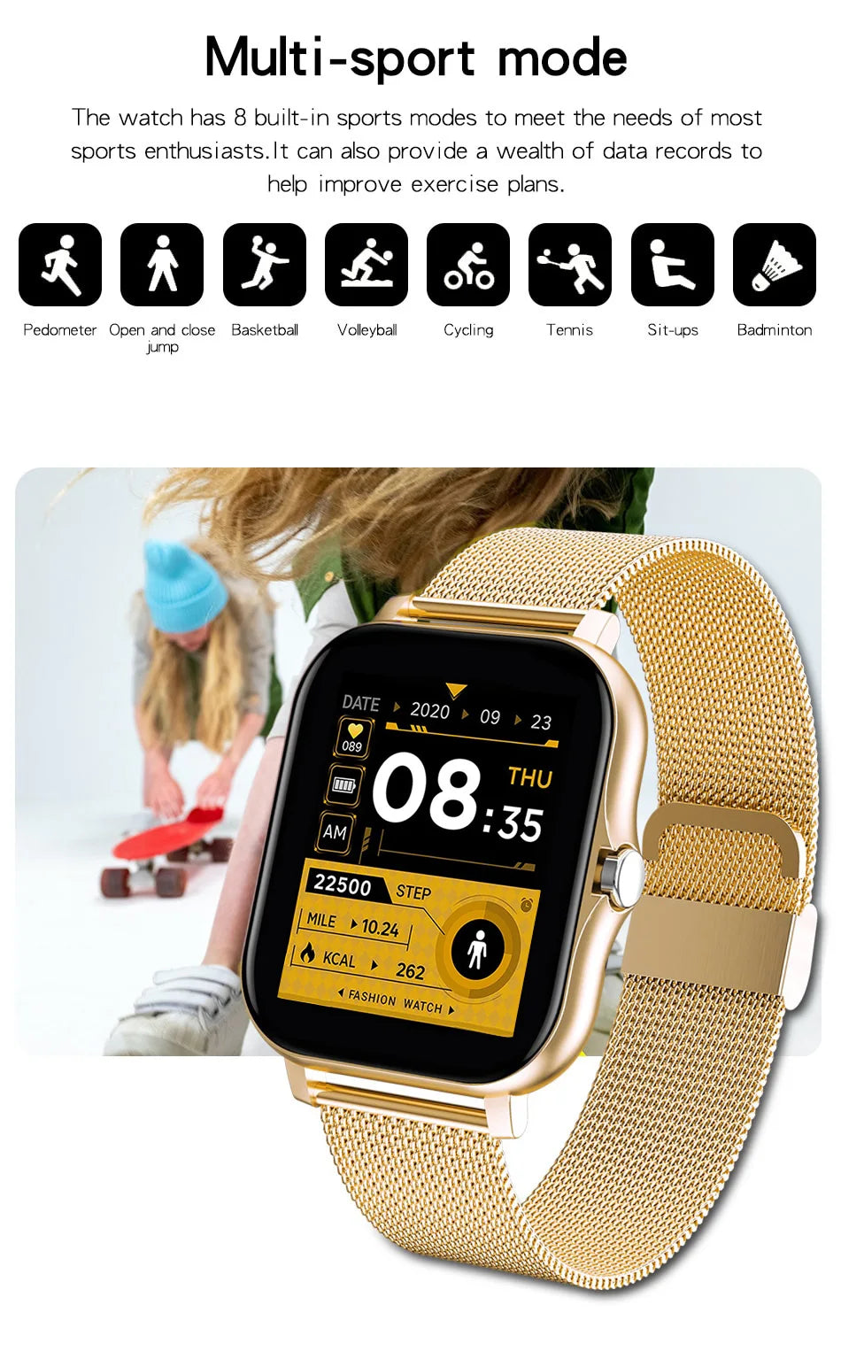 2024 Smartwatch with Bluetooth Call, Health Monitor, 1.44" Color Screen