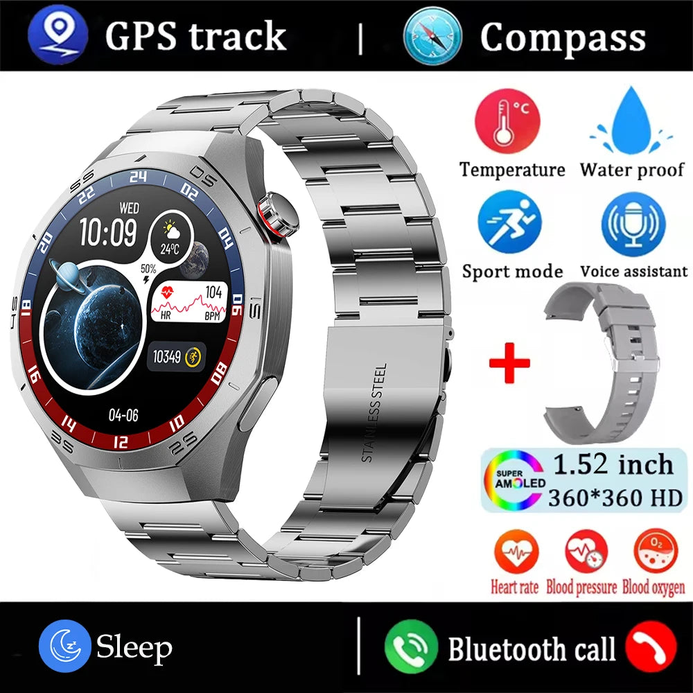 2025 Huawei GT5 Pro Smartwatch for Men, AMOLED, GPS, Bluetooth Calls